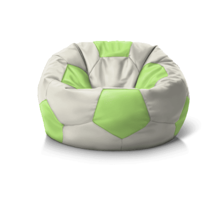 Купити 'Крісло м''яч Ivory + Light Green' — крісло-мішок для дому, швидка доставка по Україні.